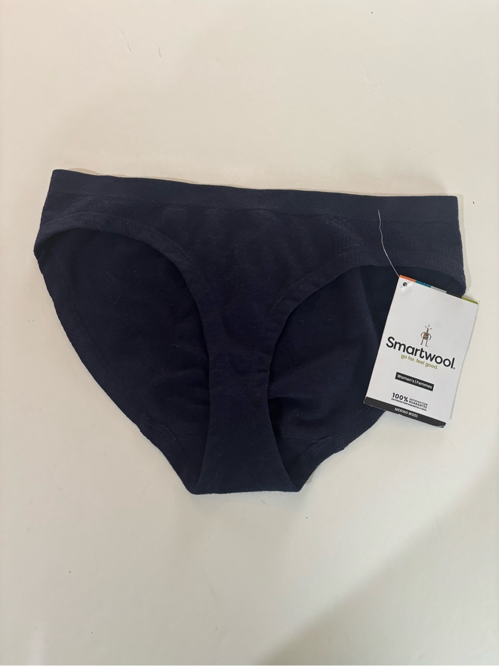 Smartwool Women's Merino Seamless Bikini Brief in Navy NWT Small